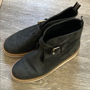 Stella McCartney Black Suede Ankle Boots